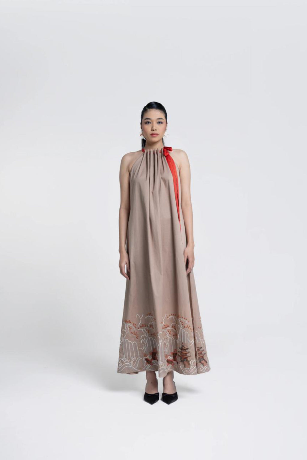Niki Mehra x Temple bloom Flared Dress