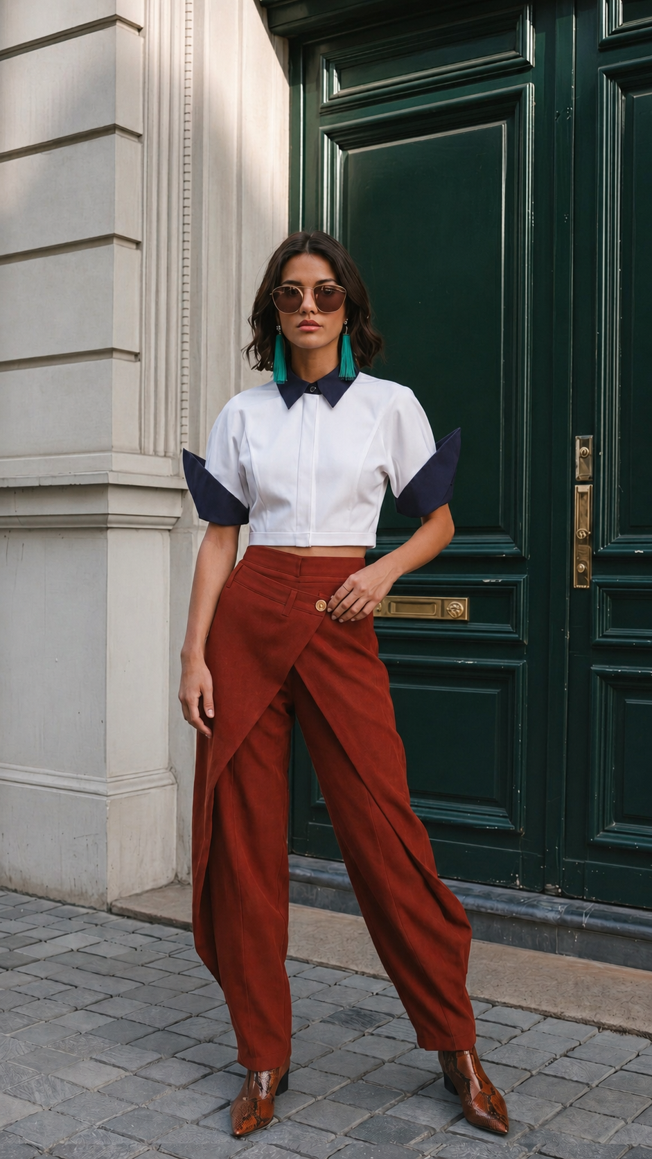Rust Arc Pants Set