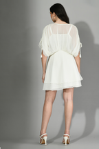 White  Short Dress for Evening Parties