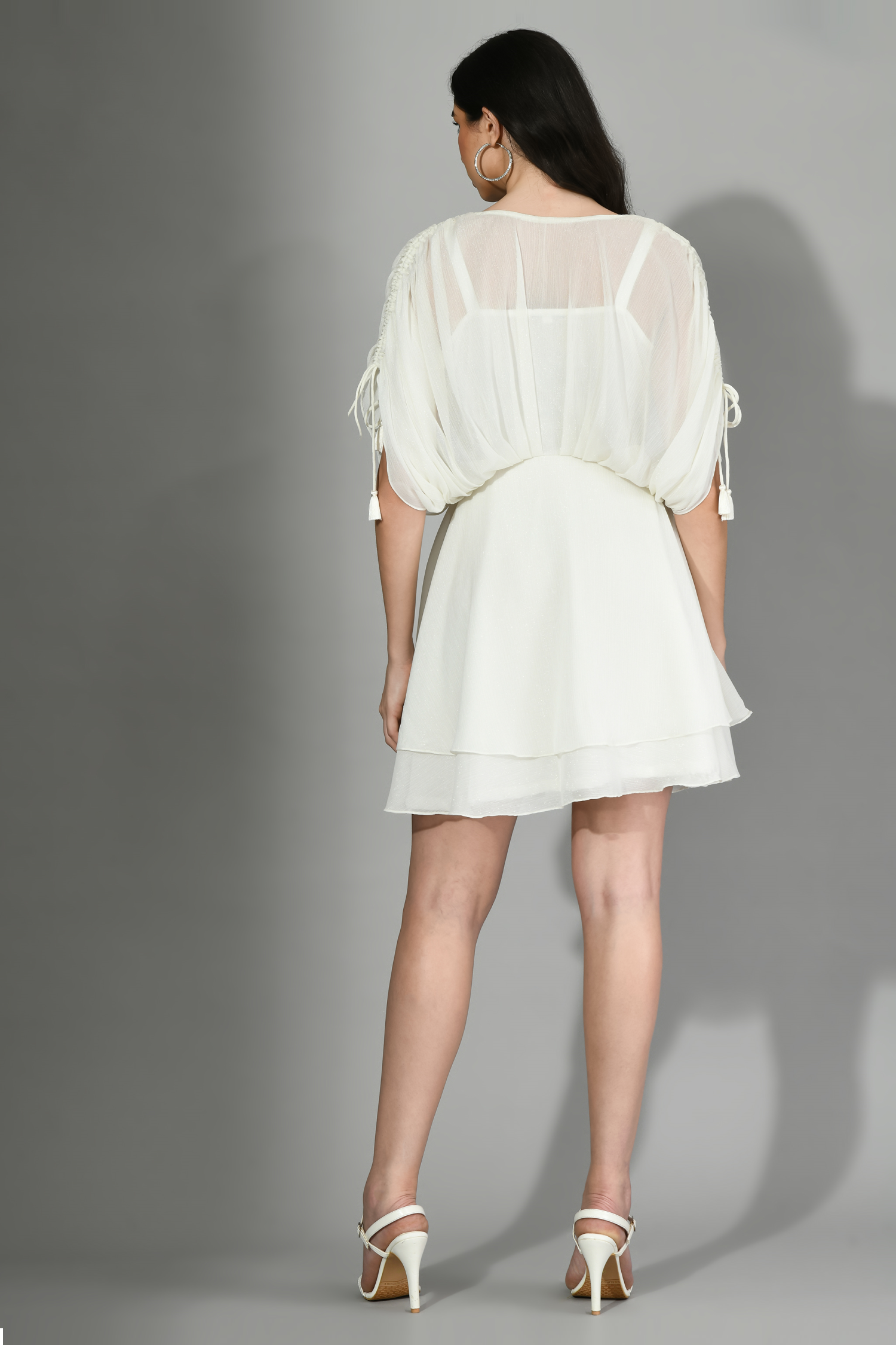 White  Short Dress for Evening Parties