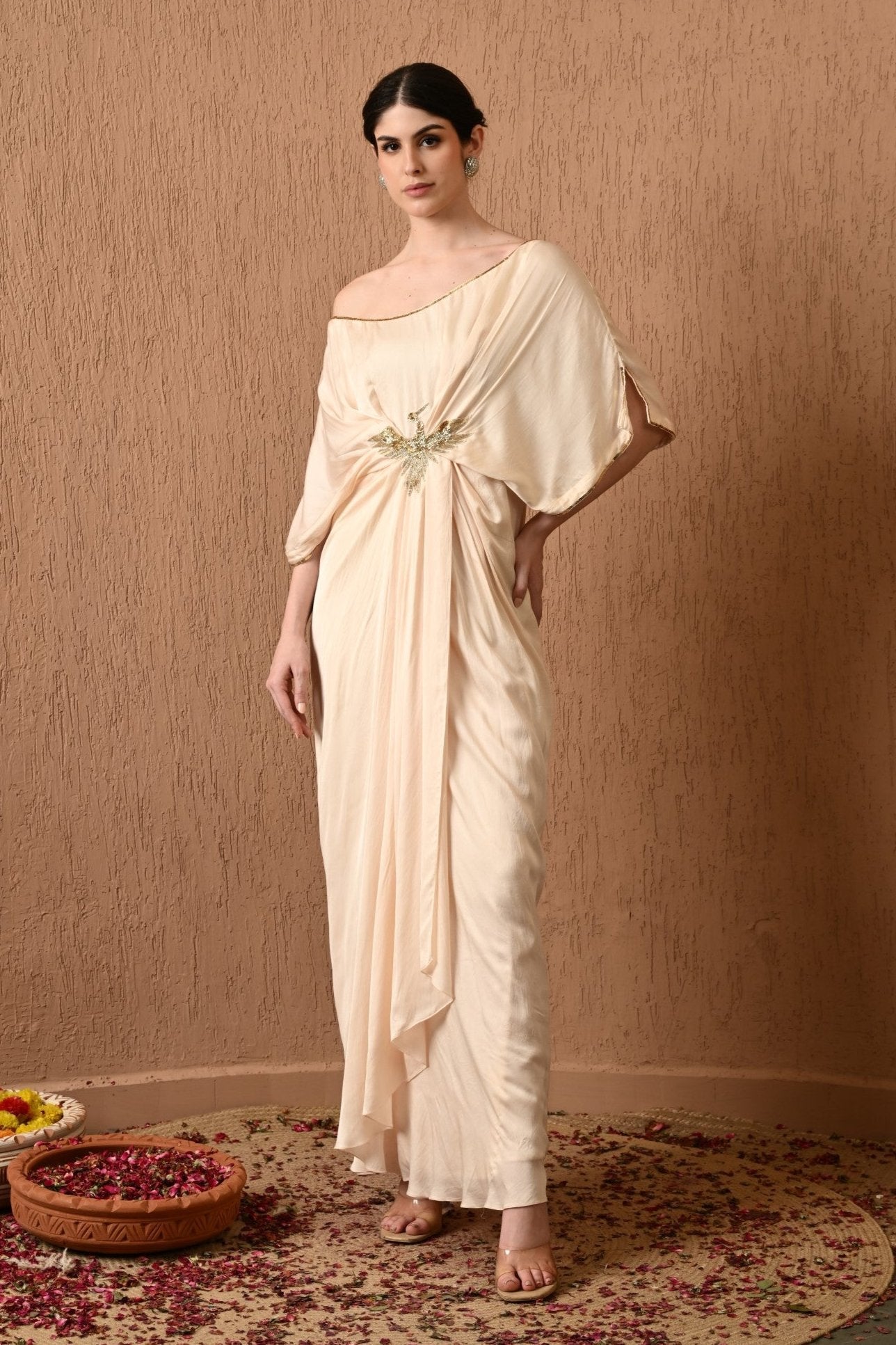 Ivory Kaftan Dress for Women