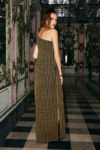 One-Shoulder Textured Gown