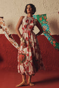 Desert Rhythm Flared Midi Dress