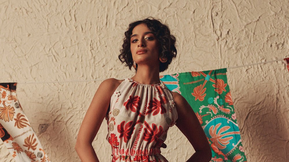 Desert Rhythm Flared Midi Dress