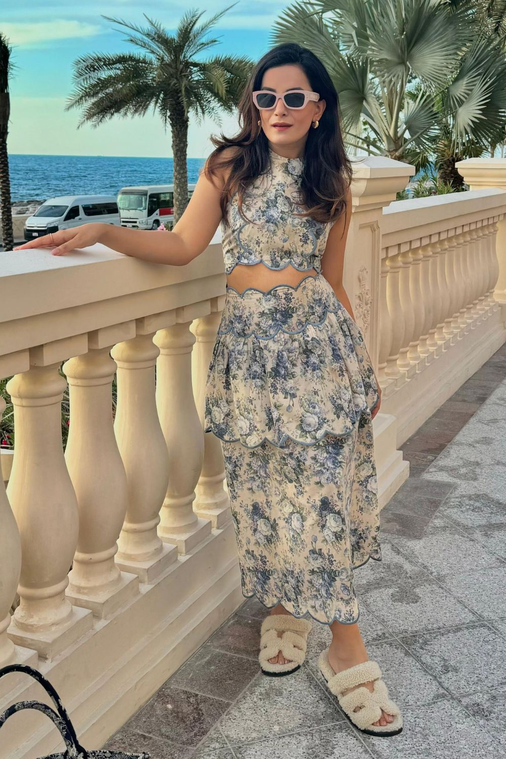 Eden Floral Top and Skirt Set