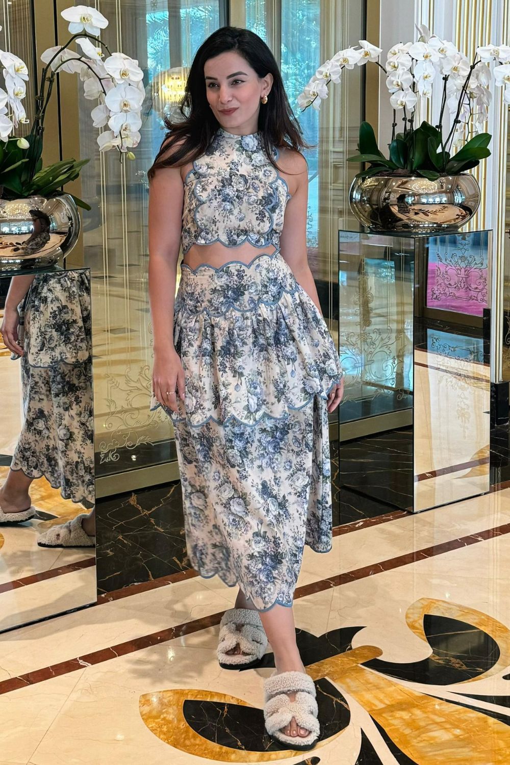 Eden Floral Top and Skirt Set