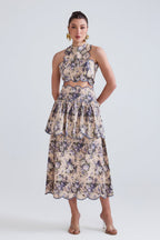 Eden Floral Top and Skirt Set