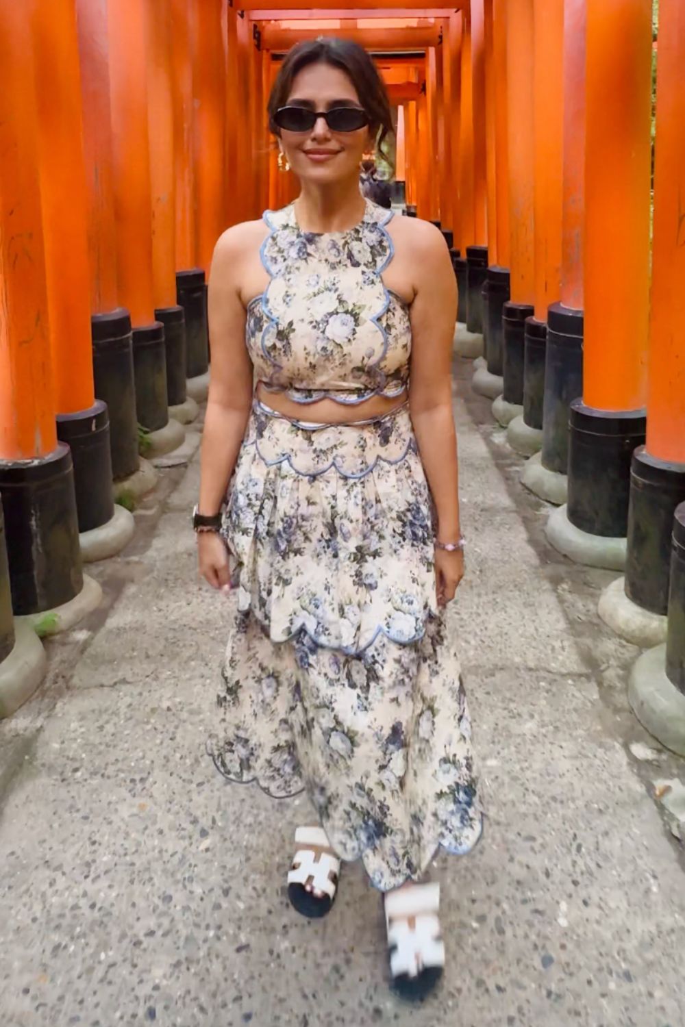 Eden Floral Top and Skirt Set