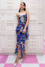 Edena Indigo Midi Dress