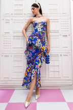 Edena Indigo Midi Dress
