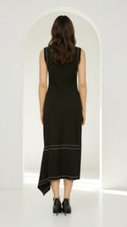 Edge-Stitch Asymmetric Midi