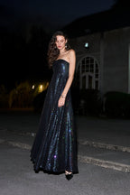 Off-Shoulder Sequin Gown