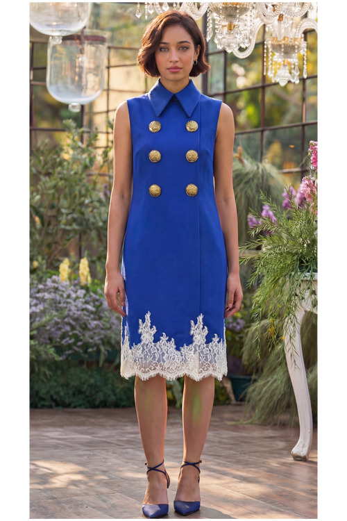 Azure Chantilly Dress
