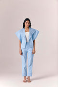 Blue Crest Jacket With Day Blue Pants