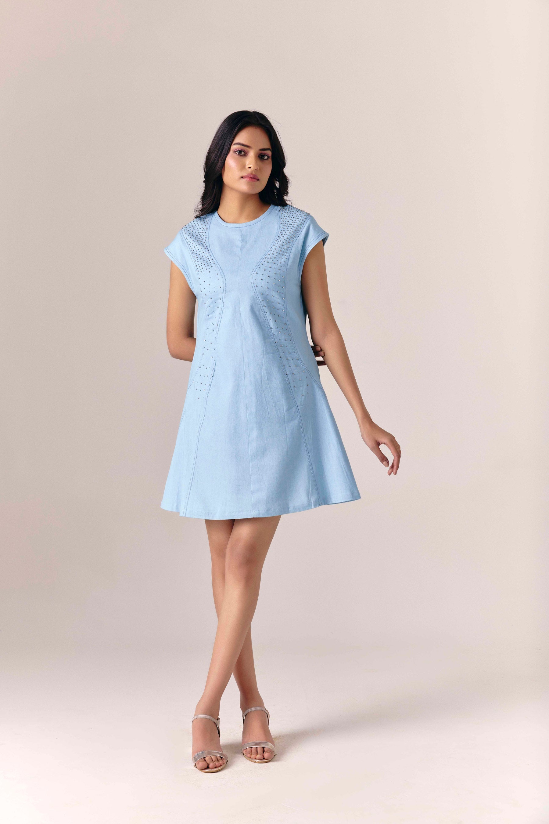 Frostline Midi Dress