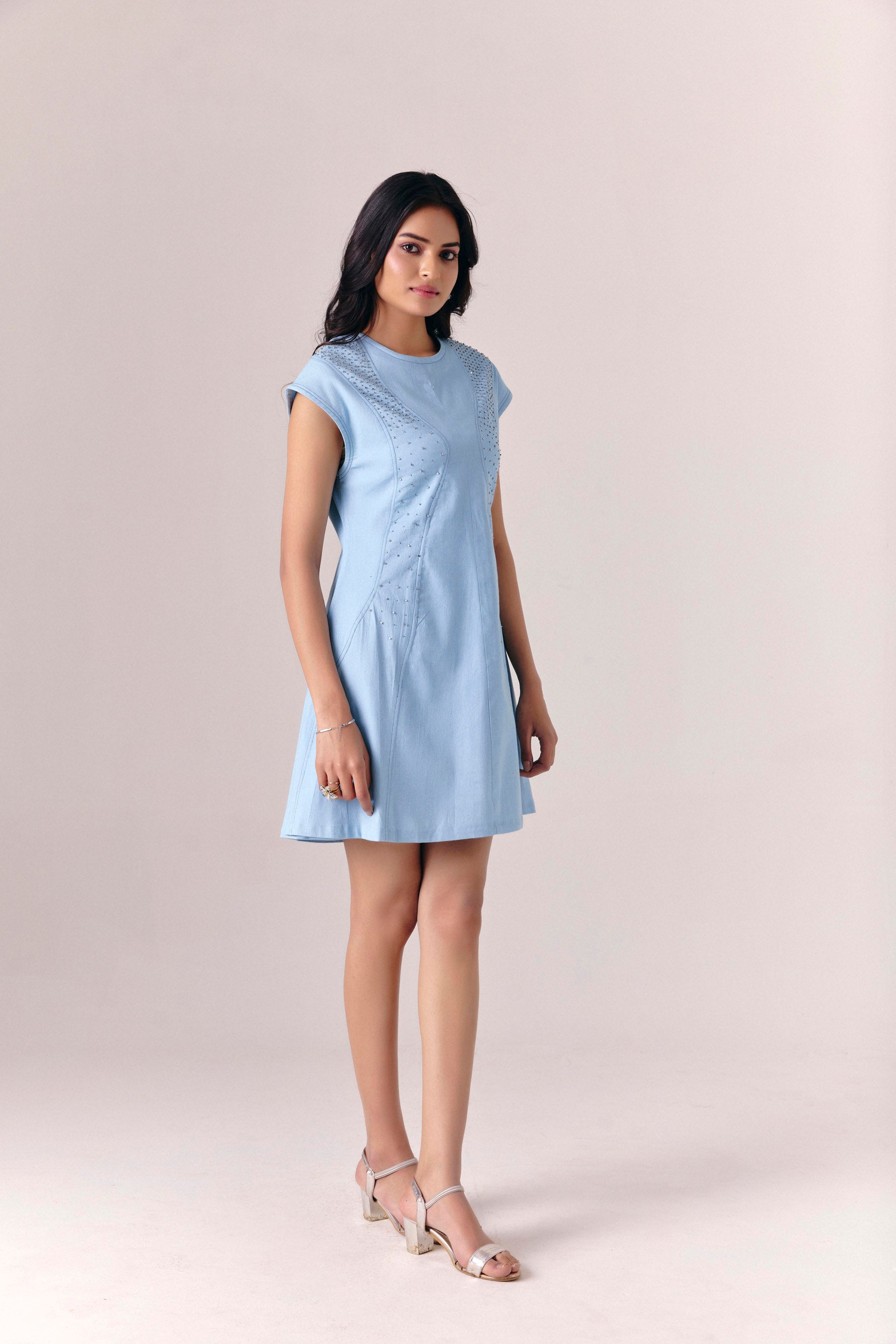 Frostline Midi Dress