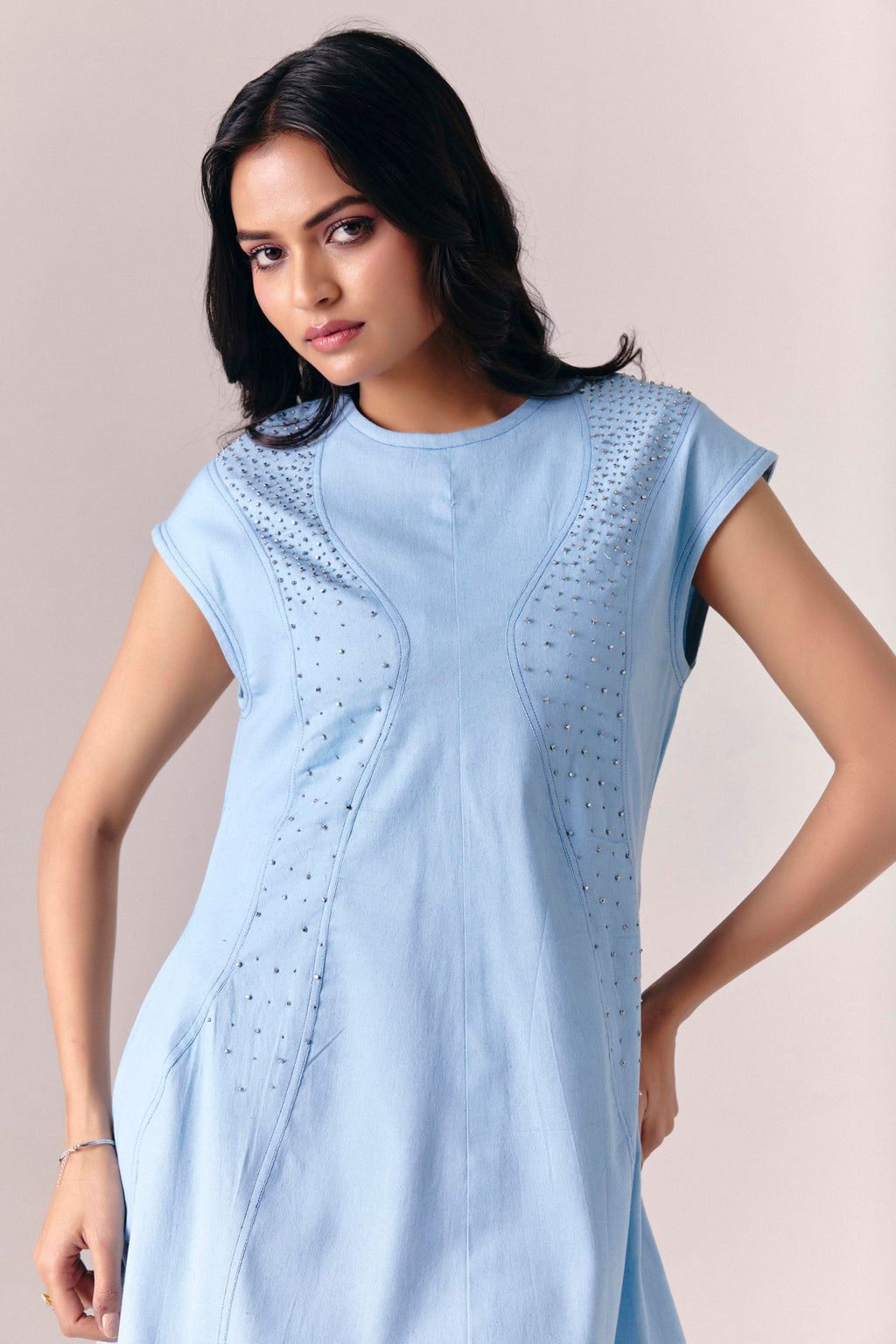 Frostline Midi Dress