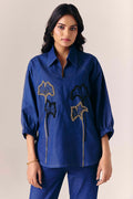 Indigo Petal Shirt