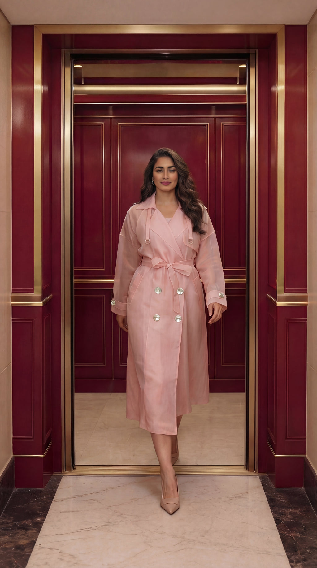 Trench Wrap Dress