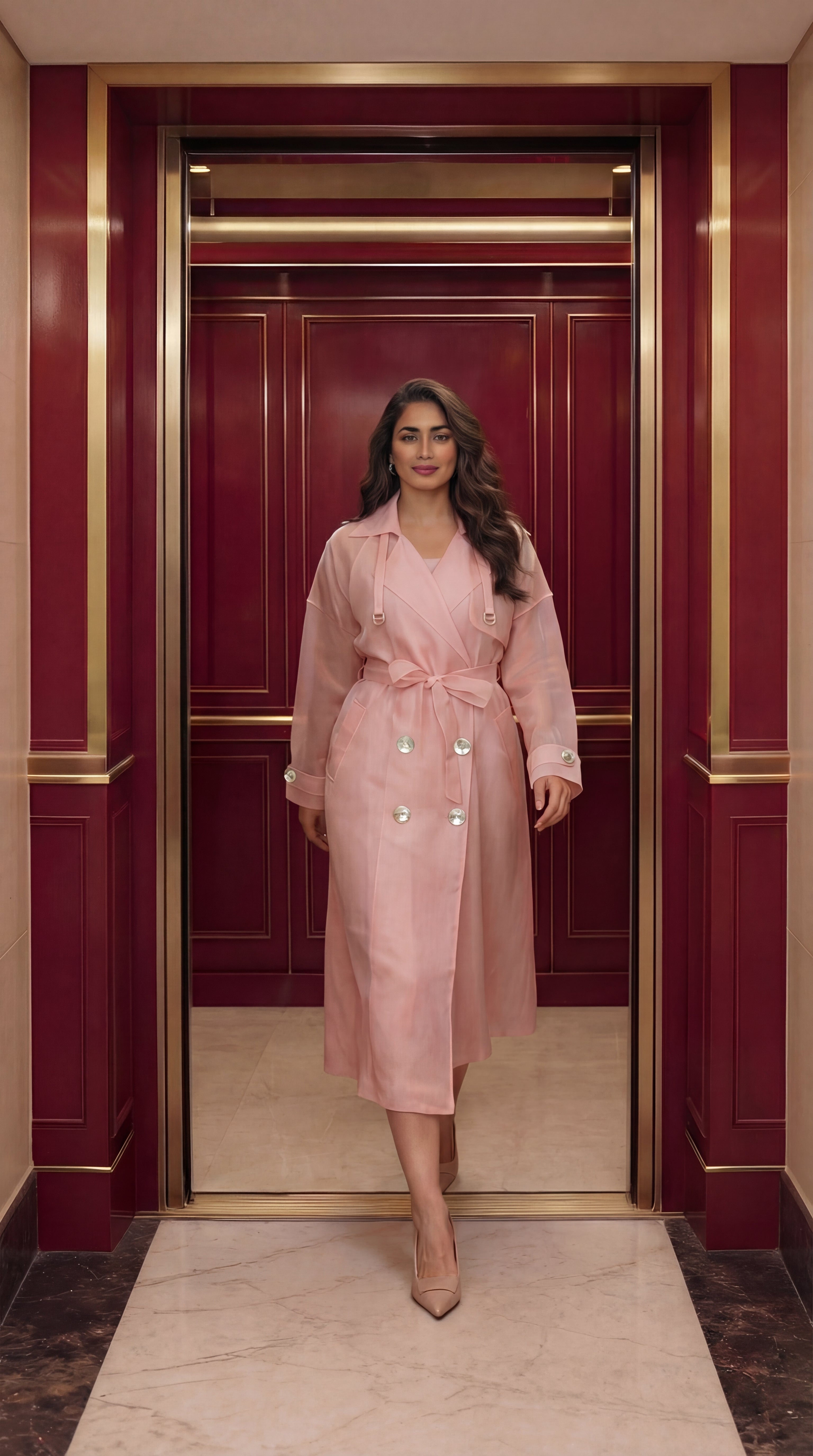 Trench Wrap Dress