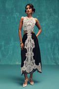 Muse Black Lace Midi Dress