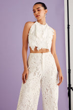 Nriti Shah In Our Leaflet Lace Top & Pants Set