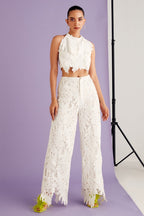 Nriti Shah In Our Leaflet Lace Top & Pants Set