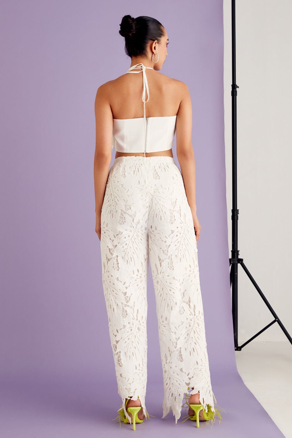 Nriti Shah In Our Leaflet Lace Top & Pants Set