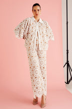 Sharnamli In Our Flora Lace Co-ord Set