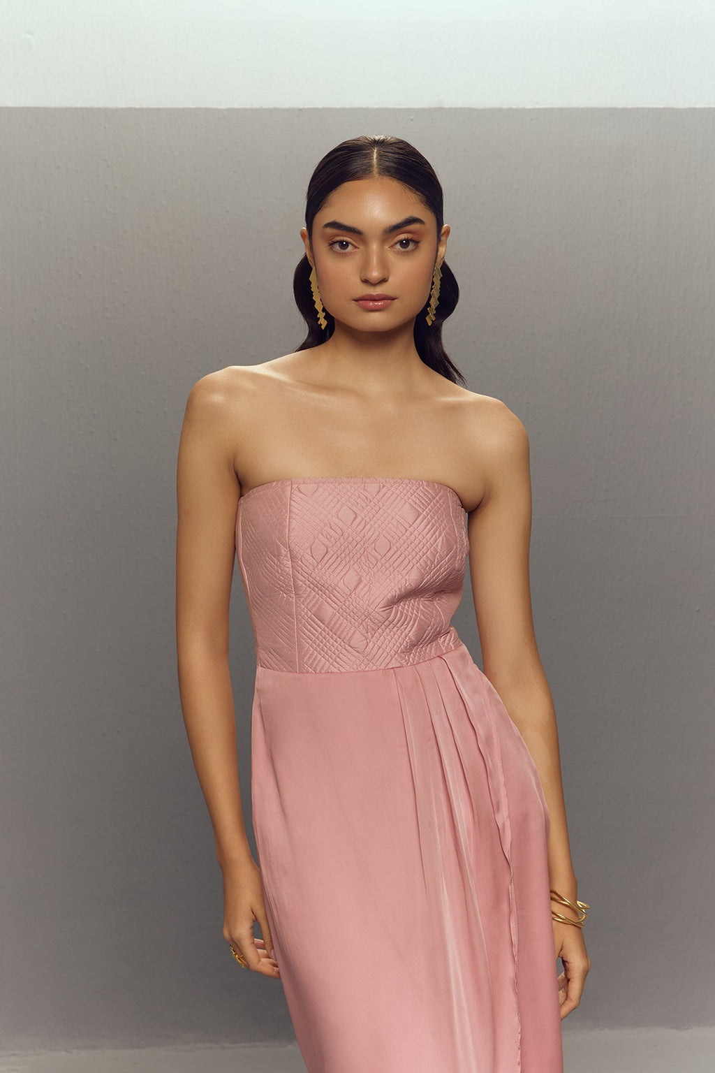 PINK WRAP DRESS