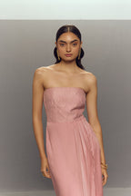 PINK WRAP DRESS