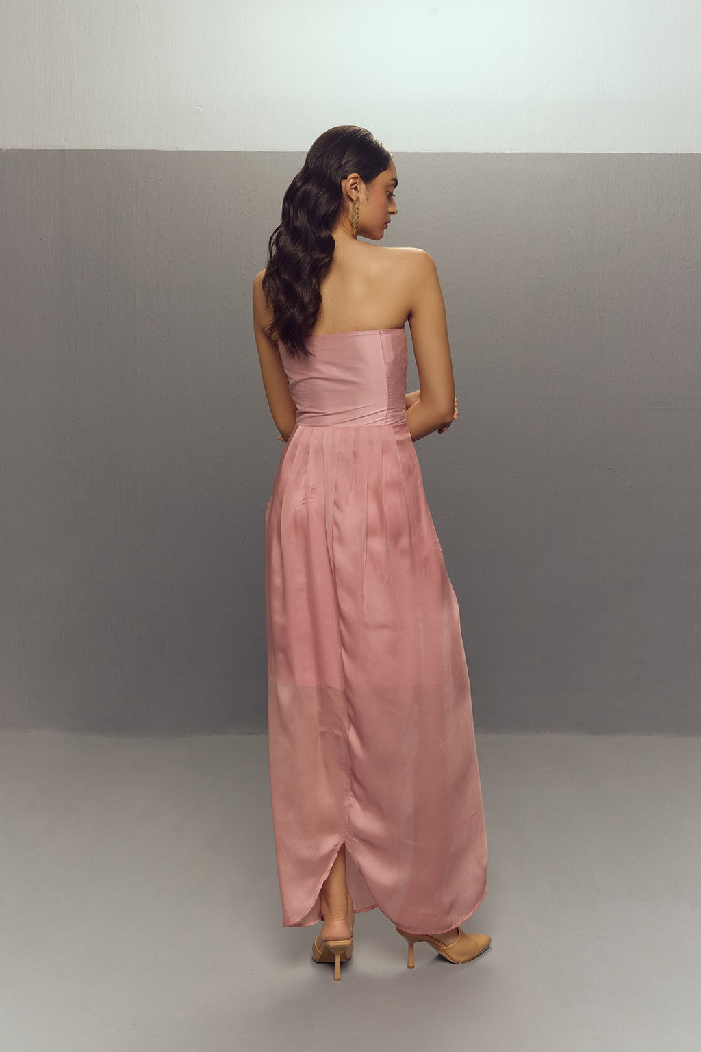 PINK WRAP DRESS