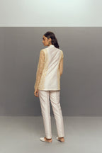 WHITE CHANTILLY LACE SUIT