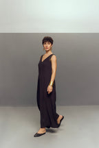 BLACK FLARE JUMPSUIT
