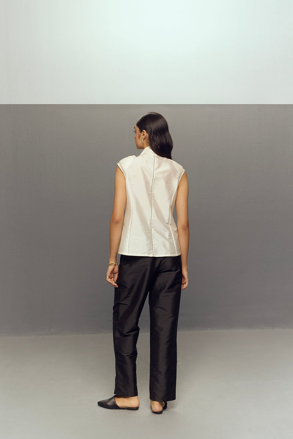 WHITE BOW TOP SET