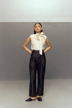 WHITE BOW TOP SET
